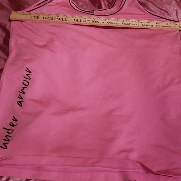 UNDER ARMOUR workout tank pink w black XL - Picture 6 of 8